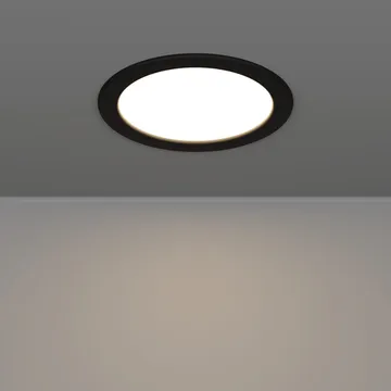 Innfelt lampe Fueva - Sort, 166 mm - Belysning - Lyspærer & lyskilder - Spotlights & downlights