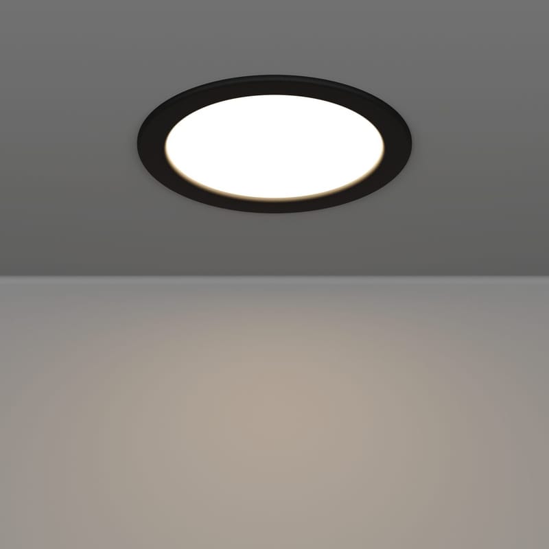 Innfelt lampe Fueva - Sort, 166 mm - Belysning - Lyspærer & lyskilder - Spotlights & downlights