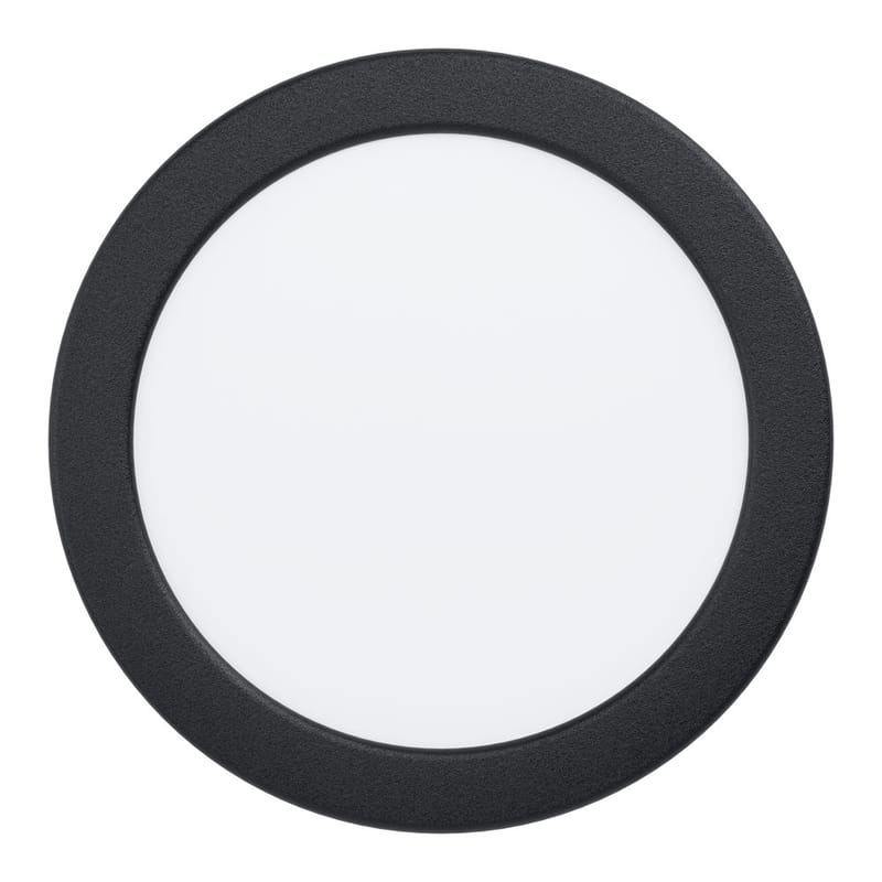 Innfelt lampe Fueva, Sort, 166 mm