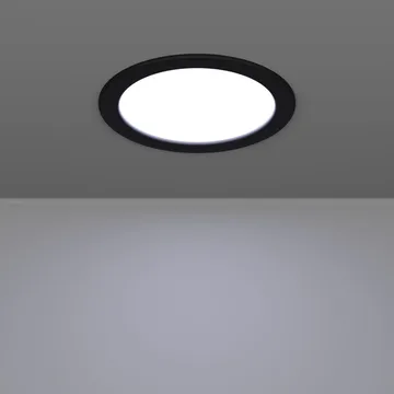 Innfelt lampe Fueva - Sort, 166 mm - Belysning - Lyspærer & lyskilder - Spotlights & downlights