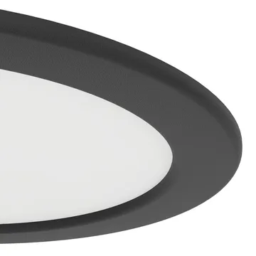 Innfelt lampe Fueva - Sort, 166 mm - Belysning - Lyspærer & lyskilder - Spotlights & downlights