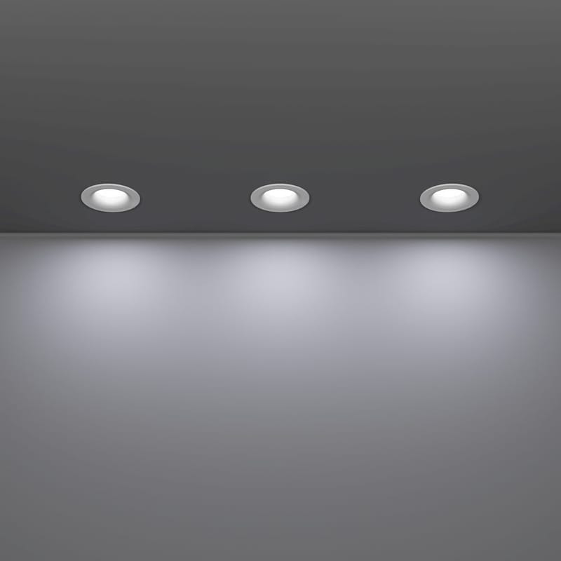 Innfelt lampe Salabate 88 mm Sett med 3 - Hvit - Belysning - Lyspærer & lyskilder - Spotlights & downlights