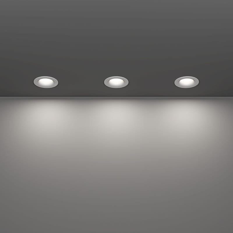 Innfelt lampe Salabate 88 mm Sett med 3 - Hvit - Belysning - Lyspærer & lyskilder - Spotlights & downlights