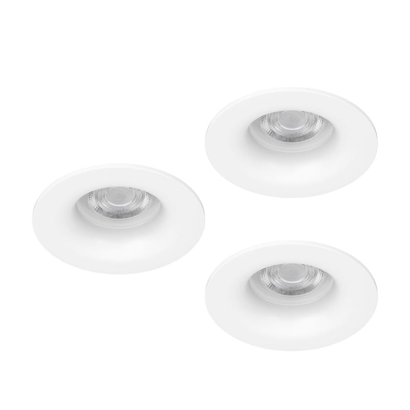 Innfelt lampe Salabate 88 mm Sett med 3 - Hvit - Belysning - Lyspærer & lyskilder - Spotlights & downlights