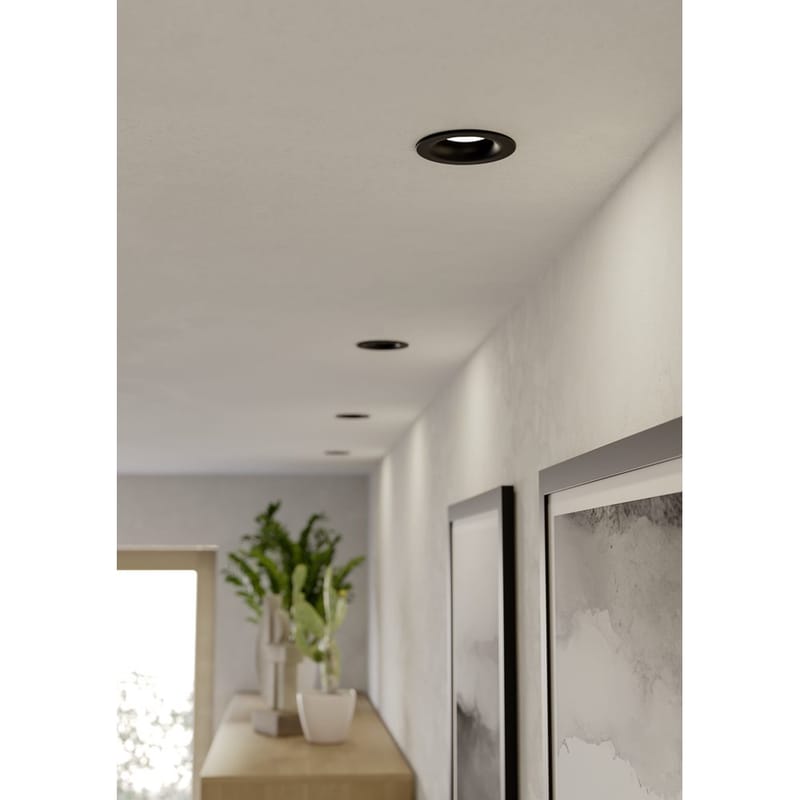 Innfelt lampe Salabate 88 mm Sett med 3 - Sort - Belysning - Lyspærer & lyskilder - Spotlights & downlights