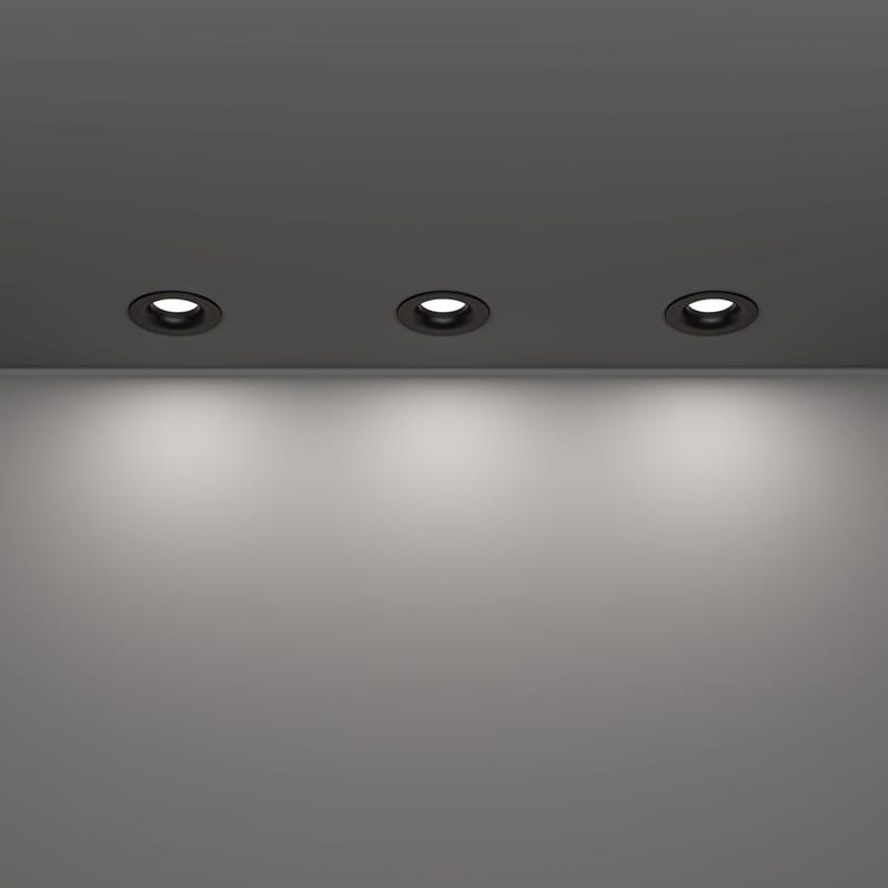 Innfelt lampe Salabate 88 mm Sett med 3 - Sort - Belysning - Lyspærer & lyskilder - Spotlights & downlights