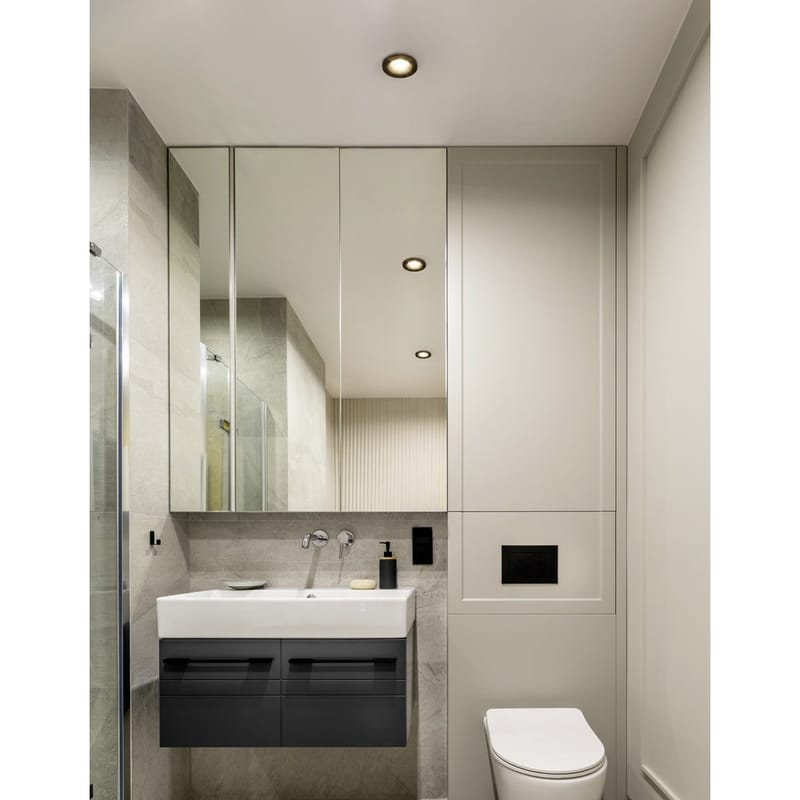 Innfelt lampe Salabate 88 mm Sett med 3 - Sort - Belysning - Lyspærer & lyskilder - Spotlights & downlights