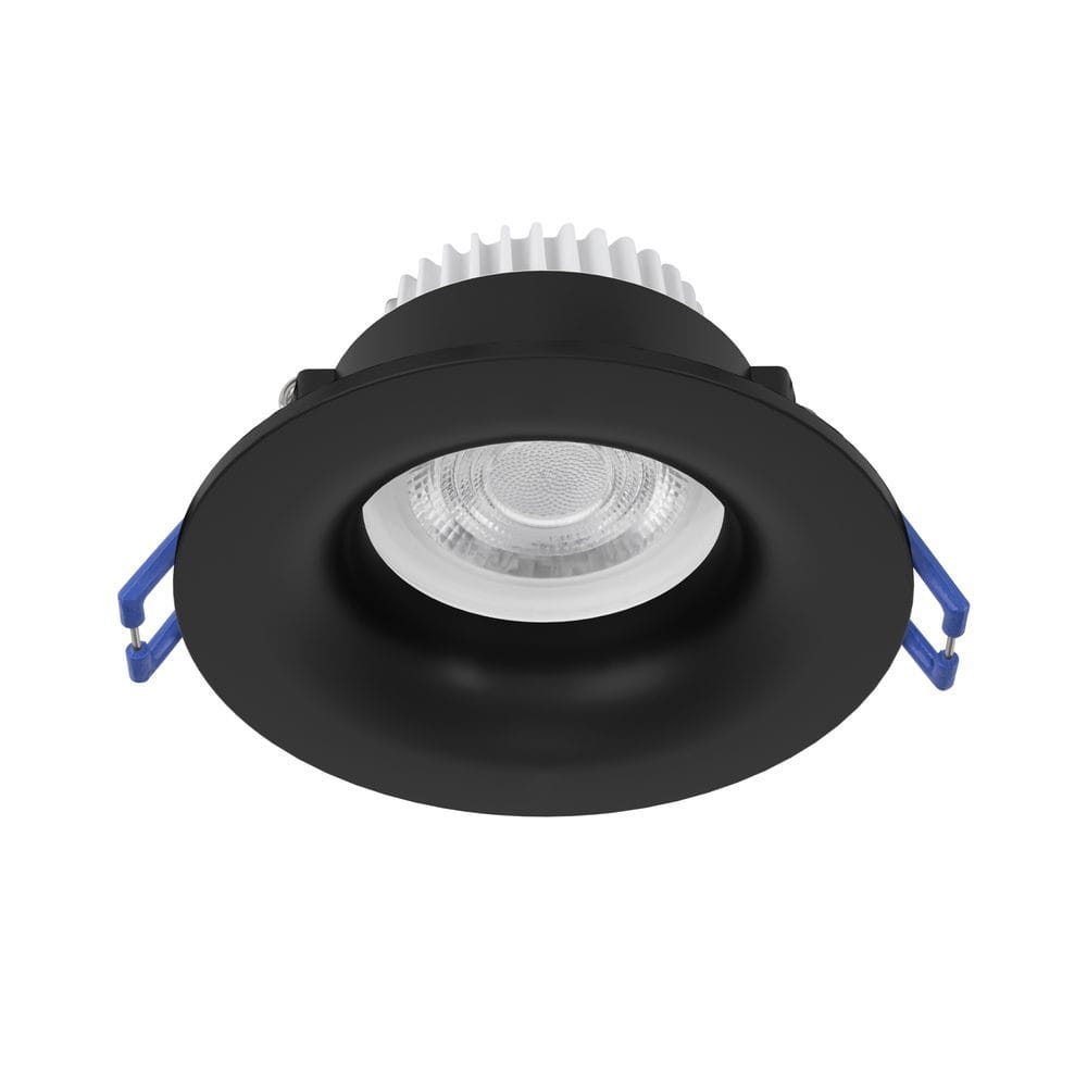 Innfelt lampe Salabate 88 mm - Sort
