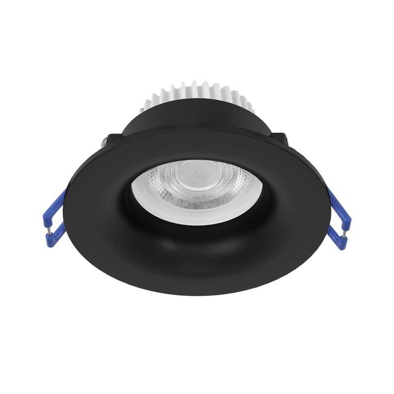 Innfelt lampe Salabate 88 mm, Sort