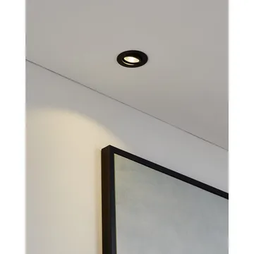 Innfelt lampe Saliceto Ø88 mm 2700K - Sort - Belysning - Lyspærer & lyskilder - Spotlights & downlights