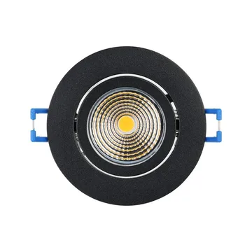 Innfelt lampe Saliceto Ø88 mm 2700K - Sort - Belysning - Lyspærer & lyskilder - Spotlights & downlights