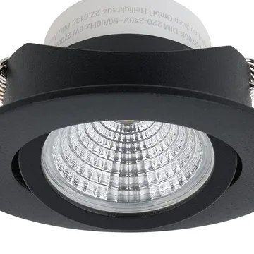 Innfelt lampe Saliceto Ø88 mm 2700K - Sort - Belysning - Lyspærer & lyskilder - Spotlights & downlights