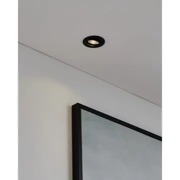 Innfelt lampe Saliceto Ø88 mm 2700K - Sort - Belysning - Lyspærer & lyskilder - Spotlights & downlights