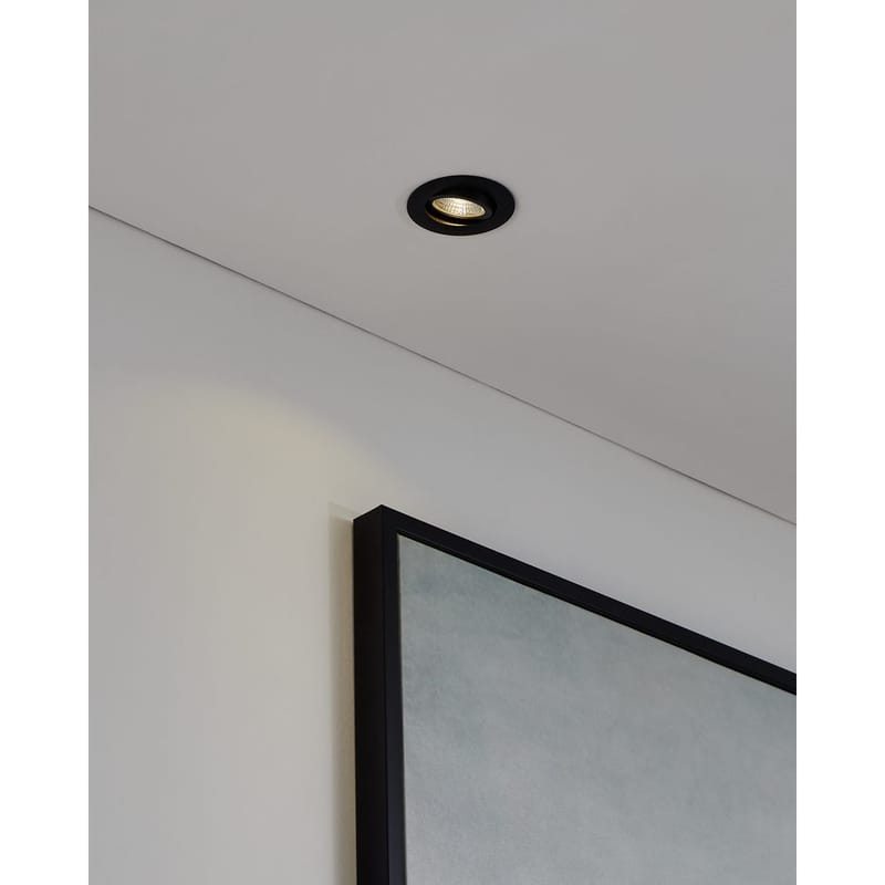 Innfelt lampe Saliceto Ø88 mm 2700K - Sort - Belysning - Lyspærer & lyskilder - Spotlights & downlights