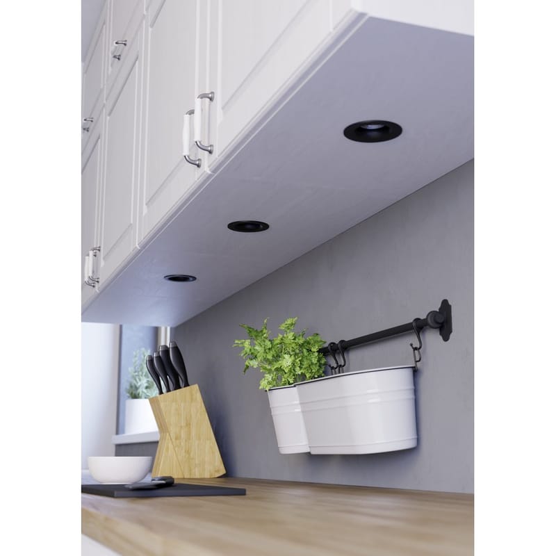 Innfelt lampe Saliceto 88 mm 2700K Sett med 3 - Sort - Belysning - Lyspærer & lyskilder - Spotlights & downlights