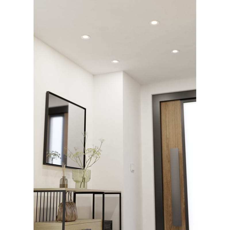 Innfelt lampe Saliceto 88 mm 4000K Sett med 3 - Hvit - Belysning - Lyspærer & lyskilder - Spotlights & downlights