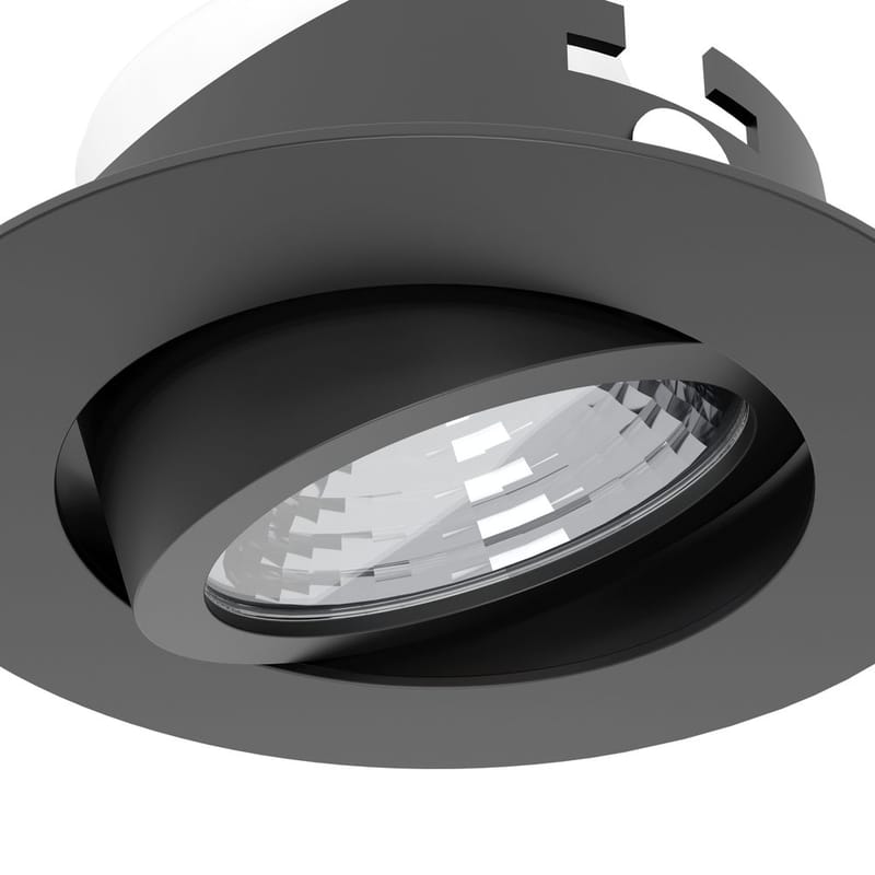 Innfelt lampe Saliceto 88 mm 4000K Sett med 3 - Sort - Belysning - Lyspærer & lyskilder - Spotlights & downlights