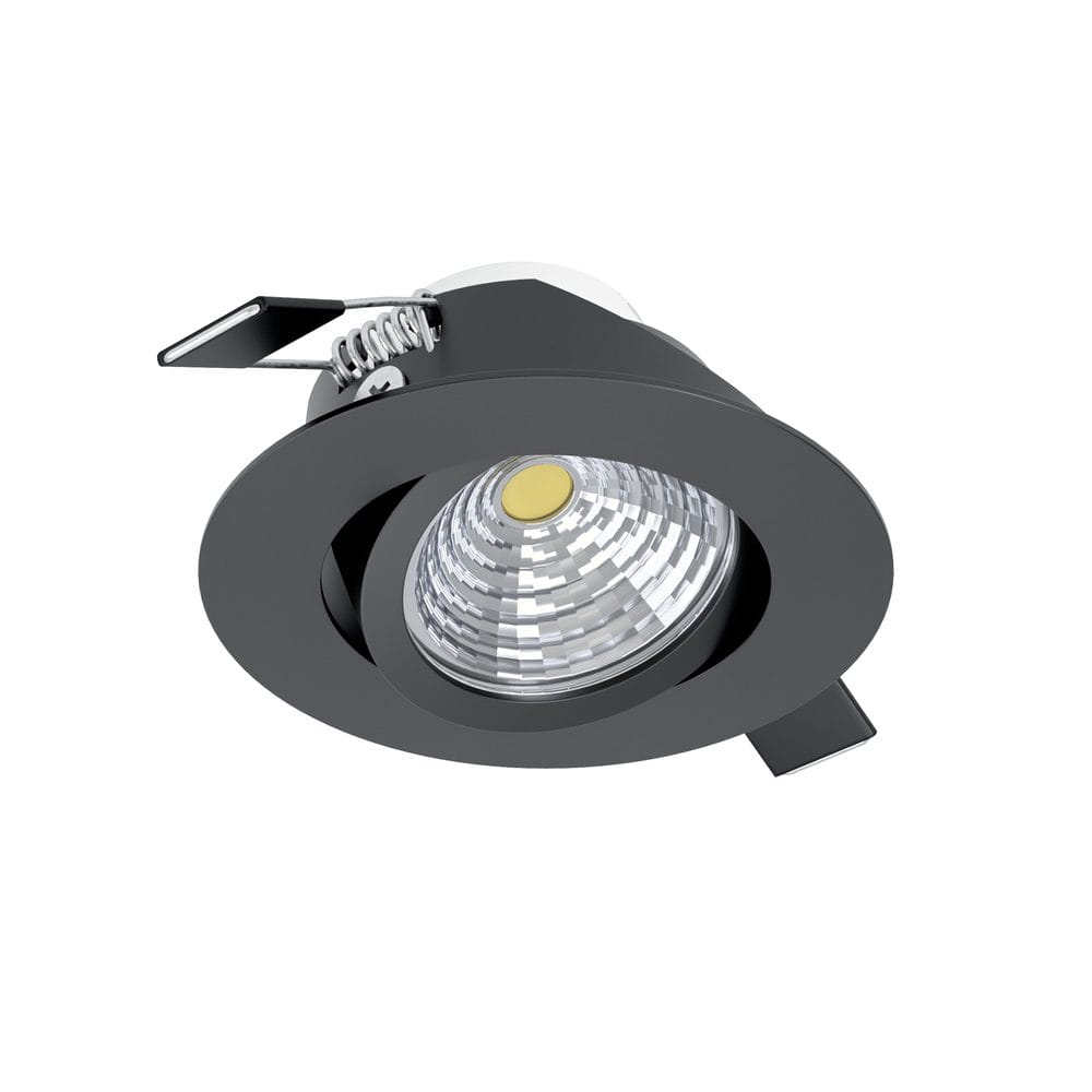 Innfelt lampe Saliceto 88 mm 4000K - Sort