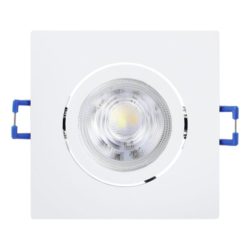Innfelt lampe Saliceto 88x88 mm 4000K Sett av 3 - Hvit - Belysning - Lyspærer & lyskilder - Spotlights & downlights