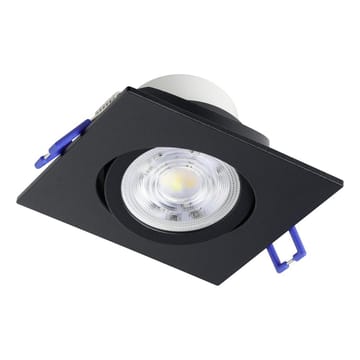 Innfelt lampe Saliceto 88x88 mm 4000K Sett av 3 - Sort - Belysning - Lyspærer & lyskilder - Spotlights & downlights