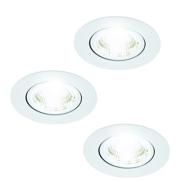 Innfelt lampe Saliceto Mobil Hvit 4000K Sett på 3 - 8,8 cm - Belysning - Lyspærer & lyskilder - Spotlights & downlights