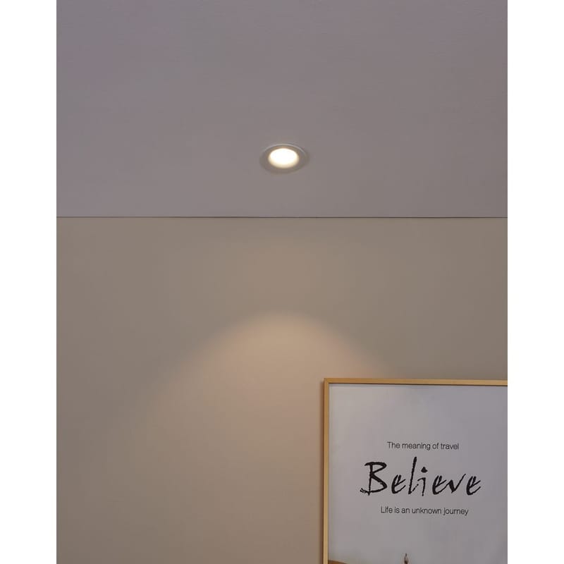Innfelt lampe Saliceto Stel 88 mm 2700K - Hvit - Belysning - Lyspærer & lyskilder - Spotlights & downlights