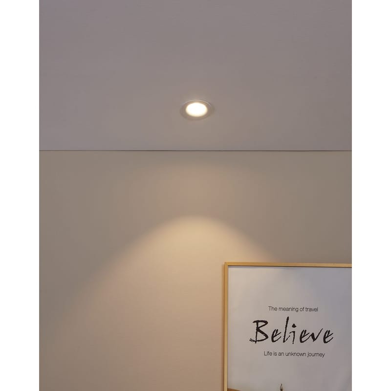 Innfelt lampe Saliceto Stel 88 mm 2700K - Hvit - Belysning - Lyspærer & lyskilder - Spotlights & downlights