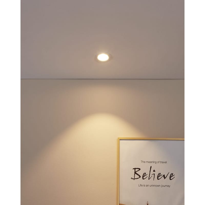 Innfelt lampe Saliceto Stel 88 mm 2700K - Hvit - Belysning - Lyspærer & lyskilder - Spotlights & downlights