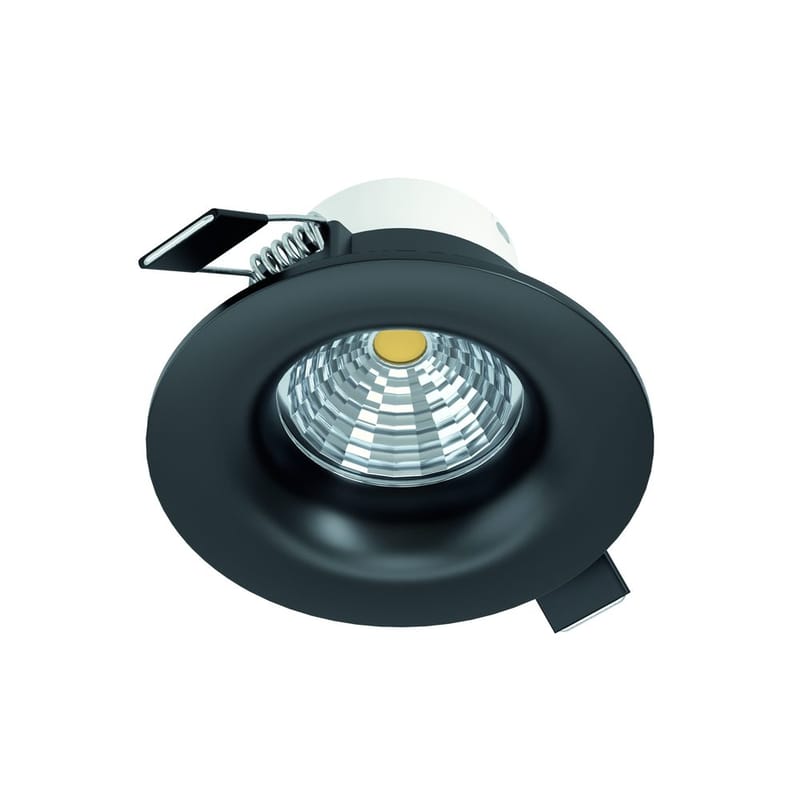 Innfelt lampe Saliceto Stel 88 mm 2700K, Sort