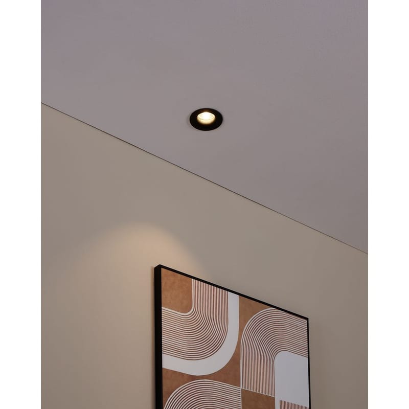 Innfelt lampe Saliceto Stel 88 mm 2700K - Sort - Belysning - Lyspærer & lyskilder - Spotlights & downlights