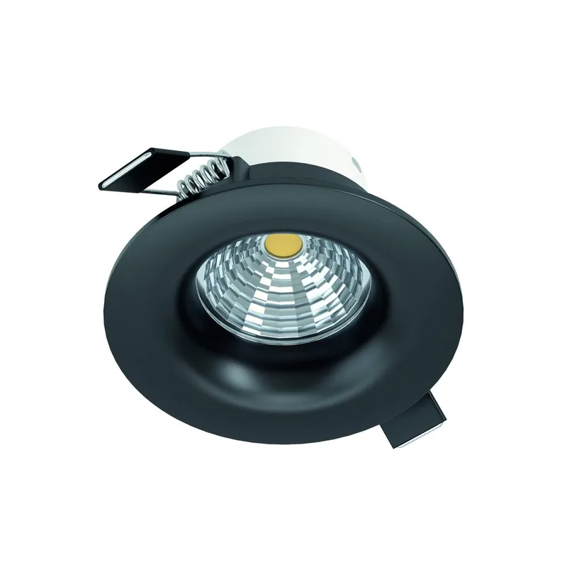 Innfelt lampe Saliceto Stel 88 mm 2700K, Sort