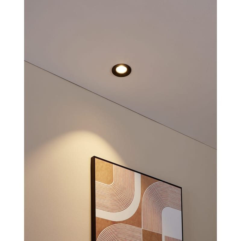Innfelt lampe Saliceto Stel 88 mm 2700K - Sort - Belysning - Lyspærer & lyskilder - Spotlights & downlights