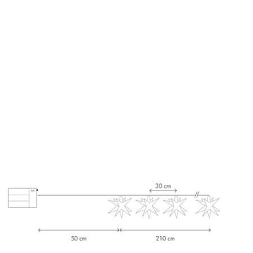 December lysslynge 210 cm - hvit - Belysning - Lyspærer & lyskilder - LED-belysning - LED lysslynge
