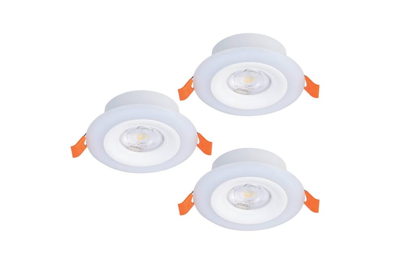 Innfelt lampe Eglo Calonge RGB 3 stk hvit - Hvit - Belysning - Lyspærer & lyskilder - Spotlights & downlights