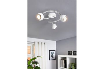 Spotlight Eglo Bimeda med 3 Lamper Hvit, Krom - Hvit/Krom - Belysning - Lyspærer & lyskilder - LED-belysning - LED-spotlight