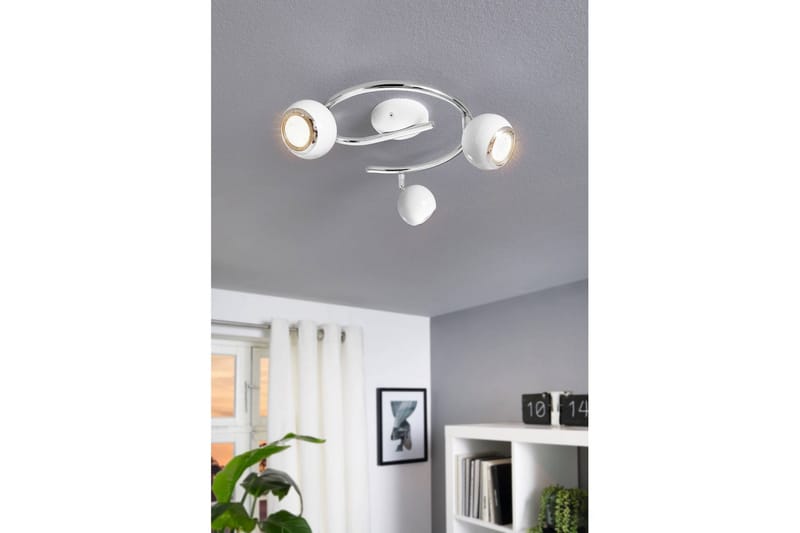 Spotlight Eglo Bimeda med 3 Lamper Hvit, Krom - Hvit/Krom - Belysning - Lyspærer & lyskilder - LED-belysning - LED-spotlight