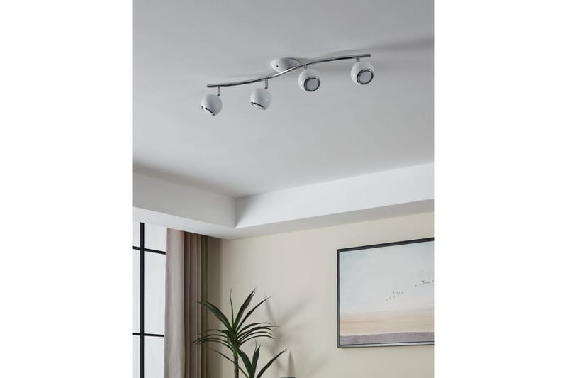 Spotlight Eglo Bimeda med 4 Lamper Hvit, Krom - Hvit/Krom - Belysning - Lyspærer & lyskilder - LED-belysning - LED-spotlight