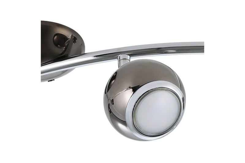 Spotlight Eglo Bimeda med 4 lamper nikkel-nero, krom - Svart/Krom/Grå - Belysning - Lyspærer & lyskilder - LED-belysning - LED-spotlight