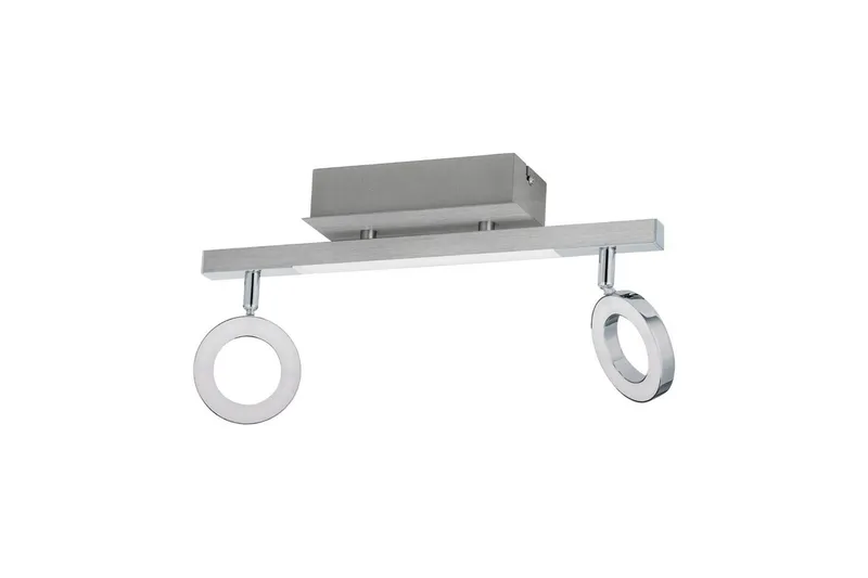Spotlight Eglo Cardillio 1 med 2 lamper, Krom/Sølv