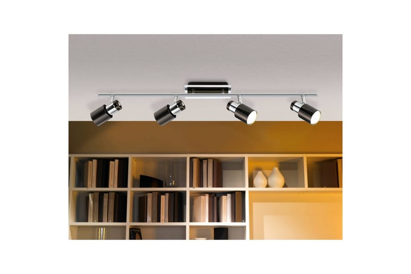 Spotlight Eglo Davida 1 med 4 lamper - Krom/Svart - Belysning - Lyspærer & lyskilder - LED-belysning - LED-spotlight
