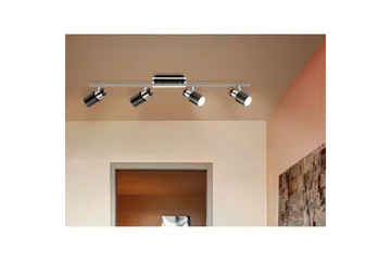 Spotlight Eglo Davida 1 med 4 lamper - Krom/Svart - Belysning - Lyspærer & lyskilder - LED-belysning - LED-spotlight