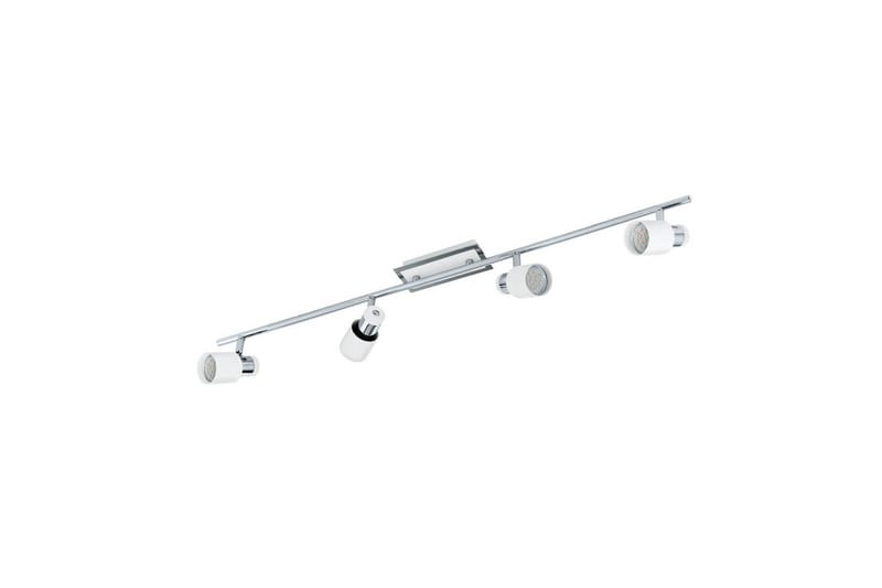 Spotlight Eglo Davida med 4 Lamper, Hvit/Krom