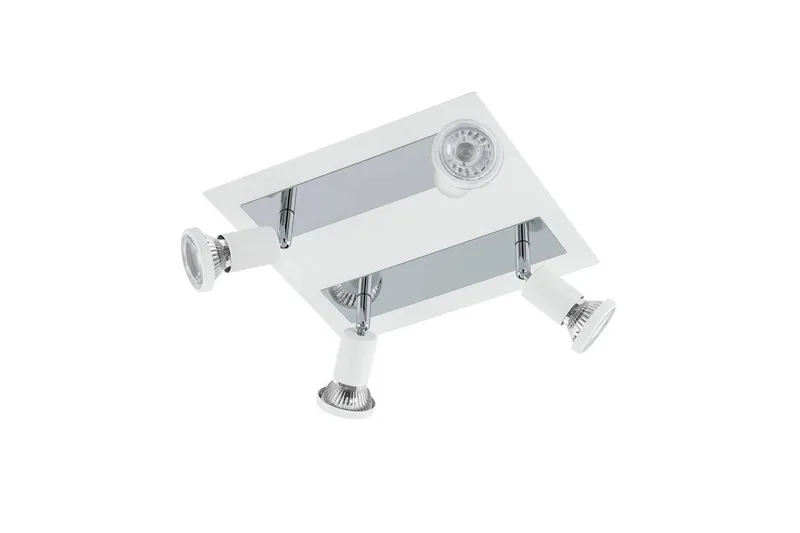 Spotlight Eglo Sarria Kvadrat Hvit, Krom, Hvit/Krom