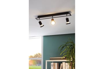Spotlight Eglo Sarria med 3 Lamper Svart, Krom - Svart/Krom - Belysning - Lyspærer & lyskilder - LED-belysning - LED-spotlight