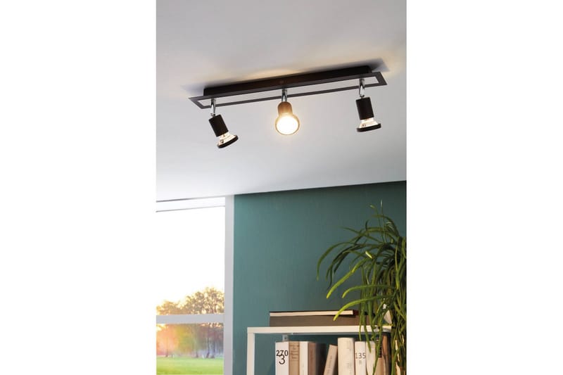 Spotlight Eglo Sarria med 3 Lamper Svart, Krom - Svart/Krom - Belysning - Lyspærer & lyskilder - LED-belysning - LED-spotlight