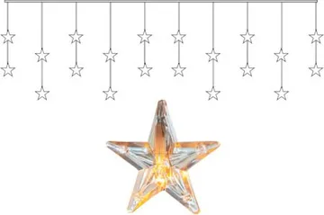 Star Curtain lysgardin 180 cm - transparent - Belysning - Lyspærer & lyskilder - LED-belysning - LED lysslynge