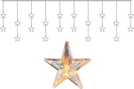 Star Curtain lysgardin 180 cm - transparent - Belysning - Lyspærer & lyskilder - LED-belysning - LED lysslynge