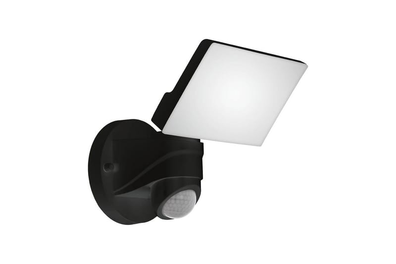 Veggstrålekaster Utendørs Eglo Pagino med Sensor, Svart