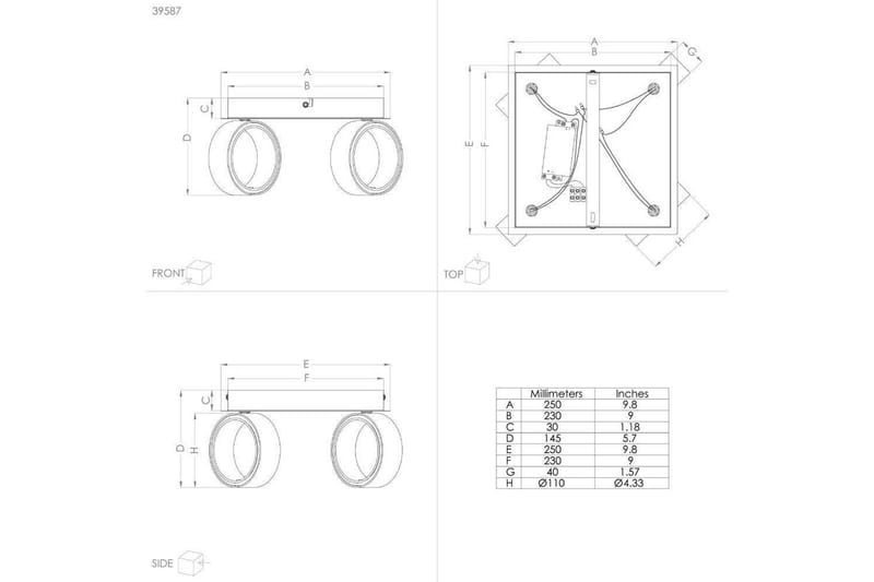 LED-spotlight Eglo Albariza Hvit 4 Lamper - 4 Lamper - Belysning - Lyspærer & lyskilder - Spotlights & downlights