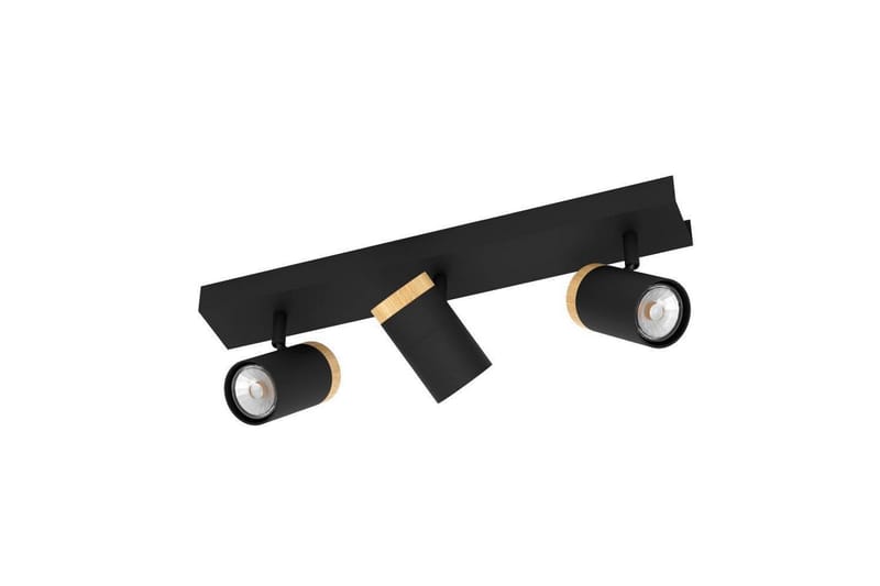 LED-spotlight Eglo Cartagena Svart/Tre 3 lamper - 3 lamper - Belysning - Lyspærer & lyskilder - Spotlights & downlights